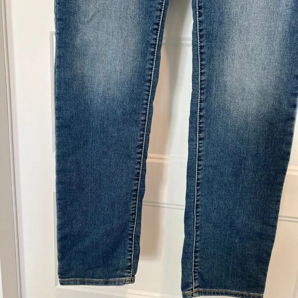 GAP Denim Jeans Boys Size 16 Blue Wash Slim Stretch Adjustable Waist Jeans